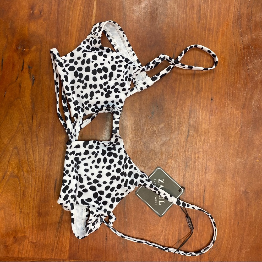 NWT Black and White Bikini